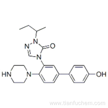 3H-1,2,4-Triazol-3-one,2,4-dihydro-4-[4-[4-(4-hydroxyphenyl)-1-piperazinyl]phenyl]-2-(2-methylpropyl)- CAS 89848-21-5 